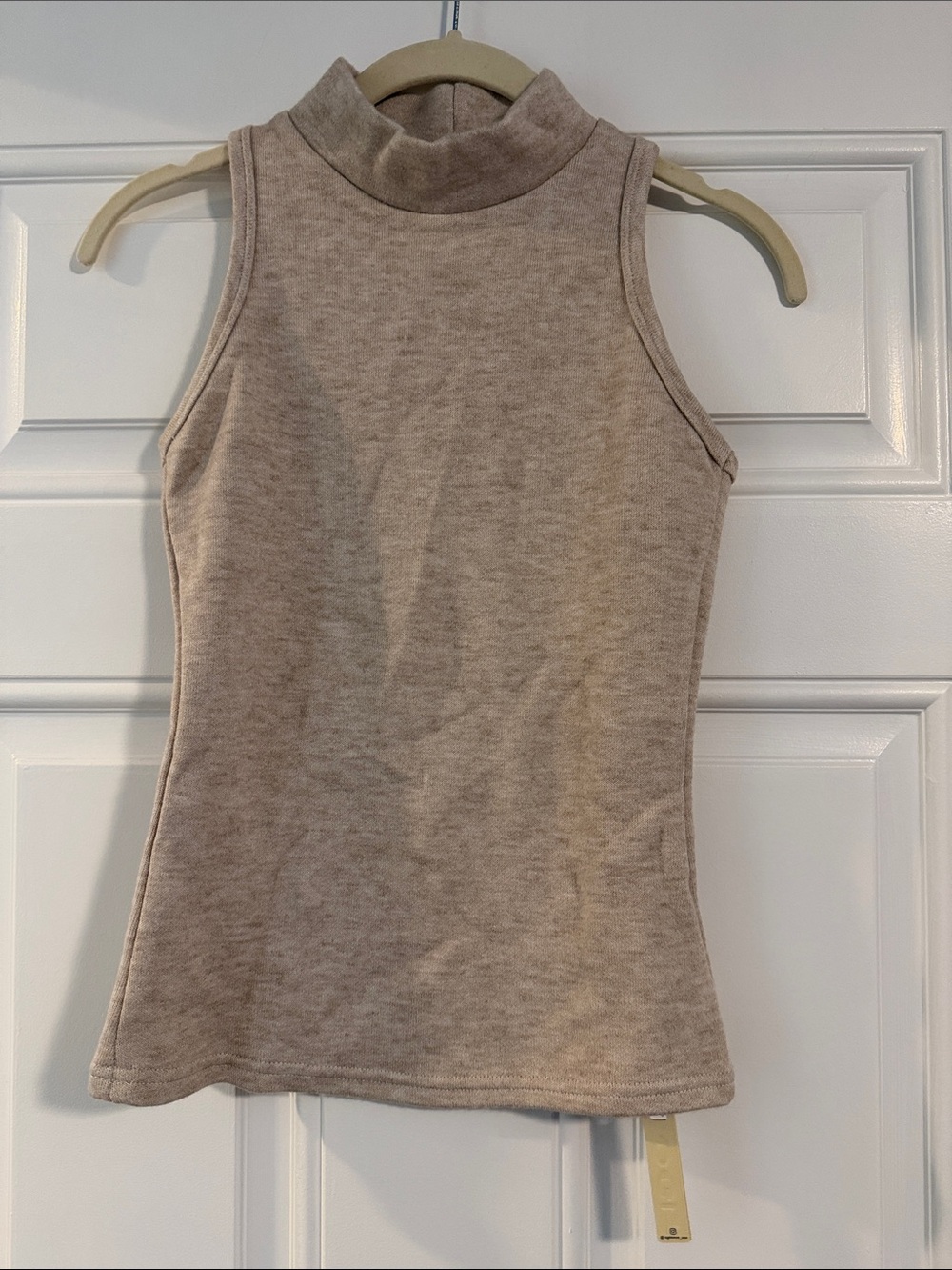 OGL Neutral Taupe Mock Neck Tank